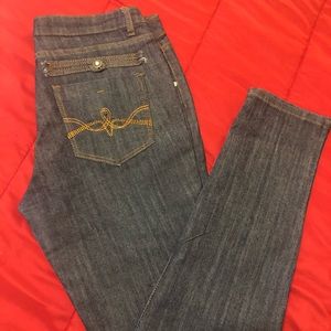 Blue denim jeans